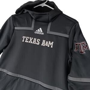 NWOT Adidas Aeroready Hoodie Mens Small Gray Texas A&M Under The Lights